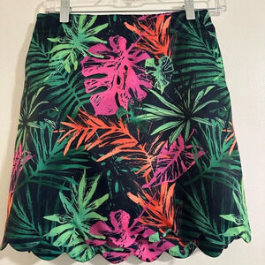 NWT Size 2 Lady Hagen Patterned Athletic Skort with Scalloped Bottom